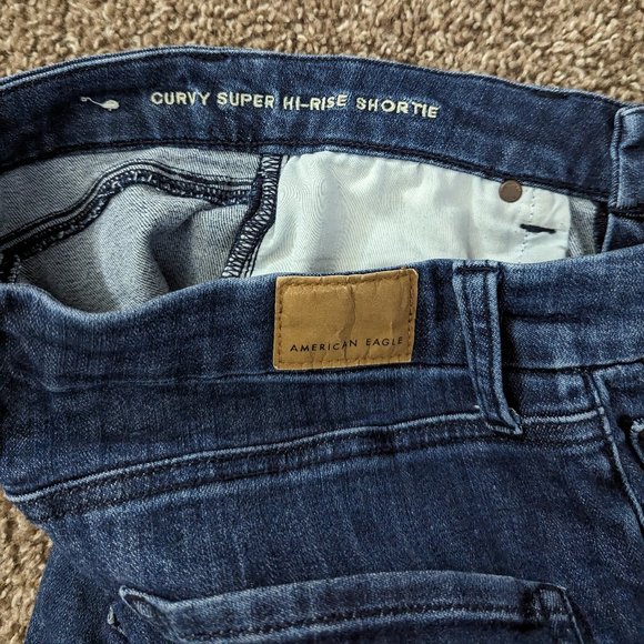 American Eagle Next Level Curvy Super Hi - Rise Shortie - Women's Size 8 - Picture 10 of 15